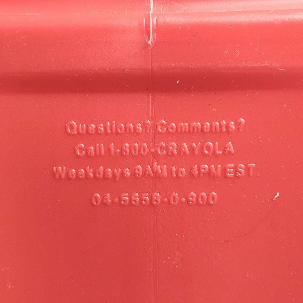 Crayola Vintage Plastic Mailbox Toy With Flag Crayon Play Pretend Toy Kids Red - Picture 12 of 14